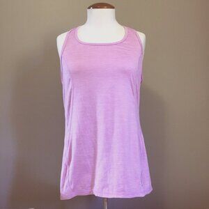 Head Lilac Pink Heathered Racerback Tank Top
